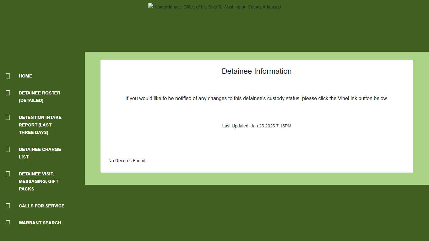 Detainee Information